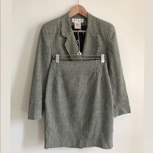 Vintage Jones NY Gingham Suit with Pencil Skirt